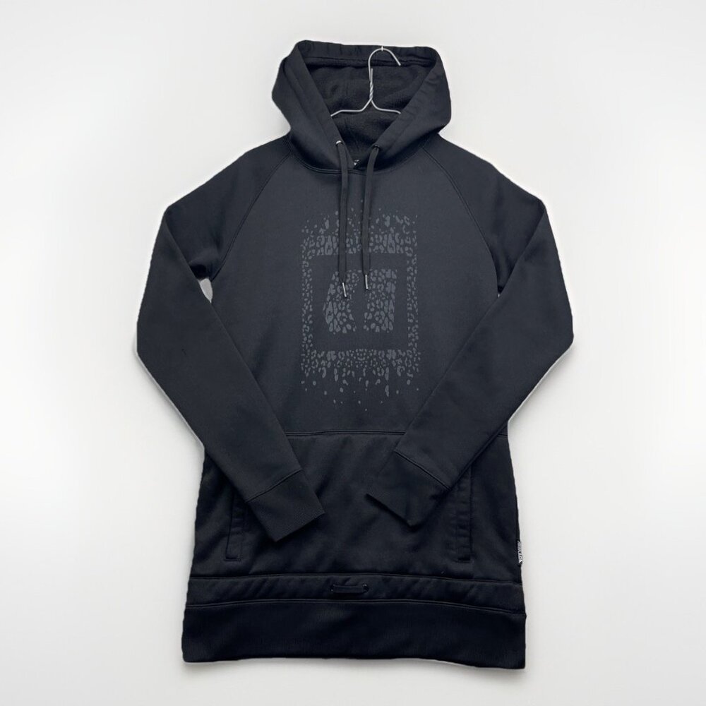 Y2K Armada Skis Classic Long Hoodie WomSz M Black Snowboard Ski Pullover Fleece